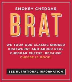 SMOKEY CHEDDAR BRAT